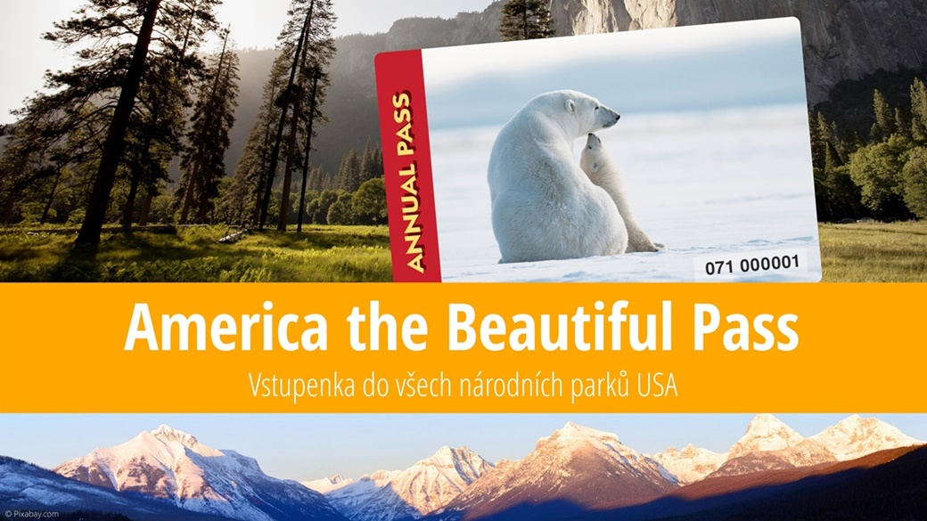 America the Beautiful Pass vstupné do národních parků USA