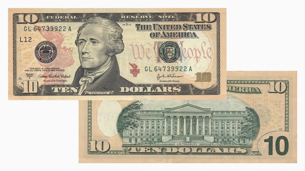 Bankovka 10 dolarů