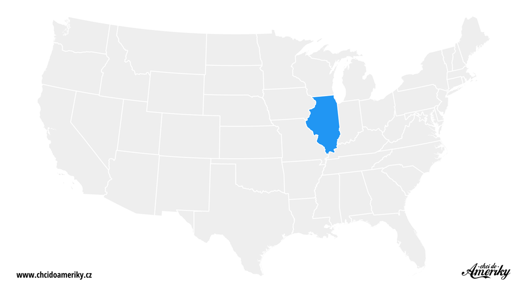 Mapa Illinois / Kde je Illinois?