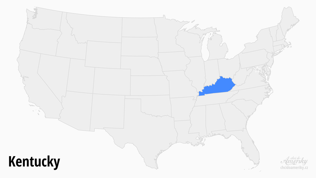 Mapa Kentucky / Kde je Kentucky?