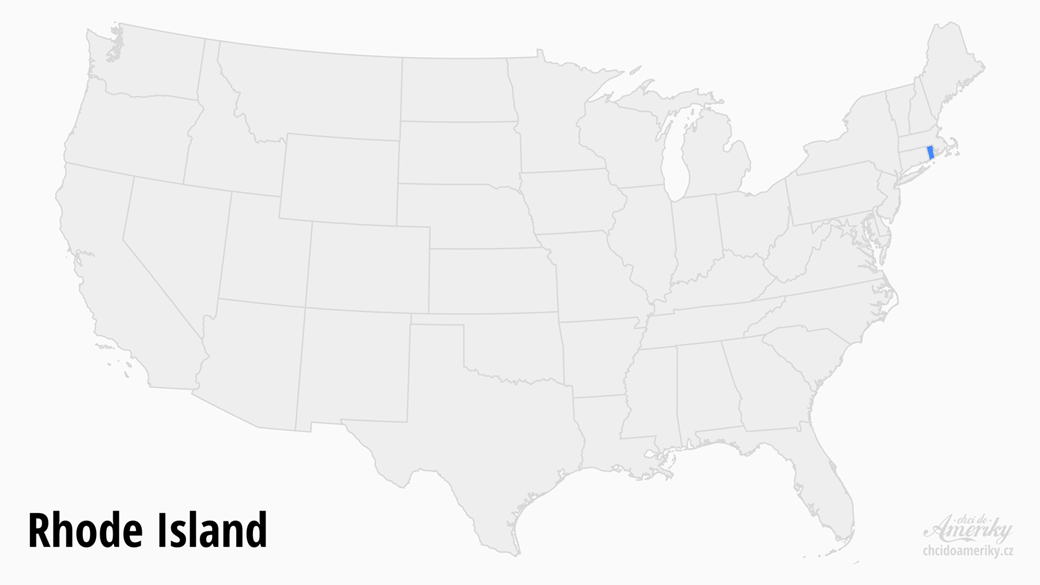 Mapa Rhode Island / Kde je Rhode Island?