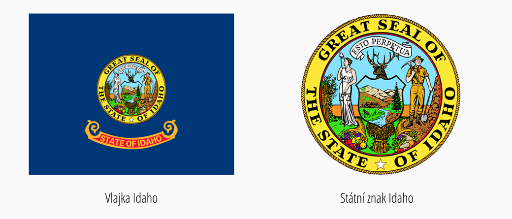Vlajka Idaho | Státní znak Idaho