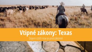 Vtipné zákony Texas: Dojení cizích krav je protizákonné